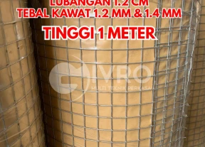Kawat Ram Mesh Kotak Tebal 14mm Tinggi 1 meter Lubangan 12cm